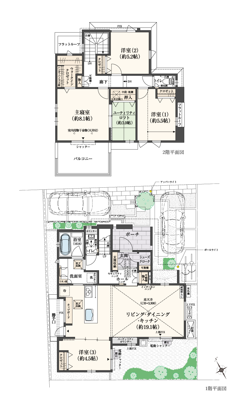 26-1号地間取り