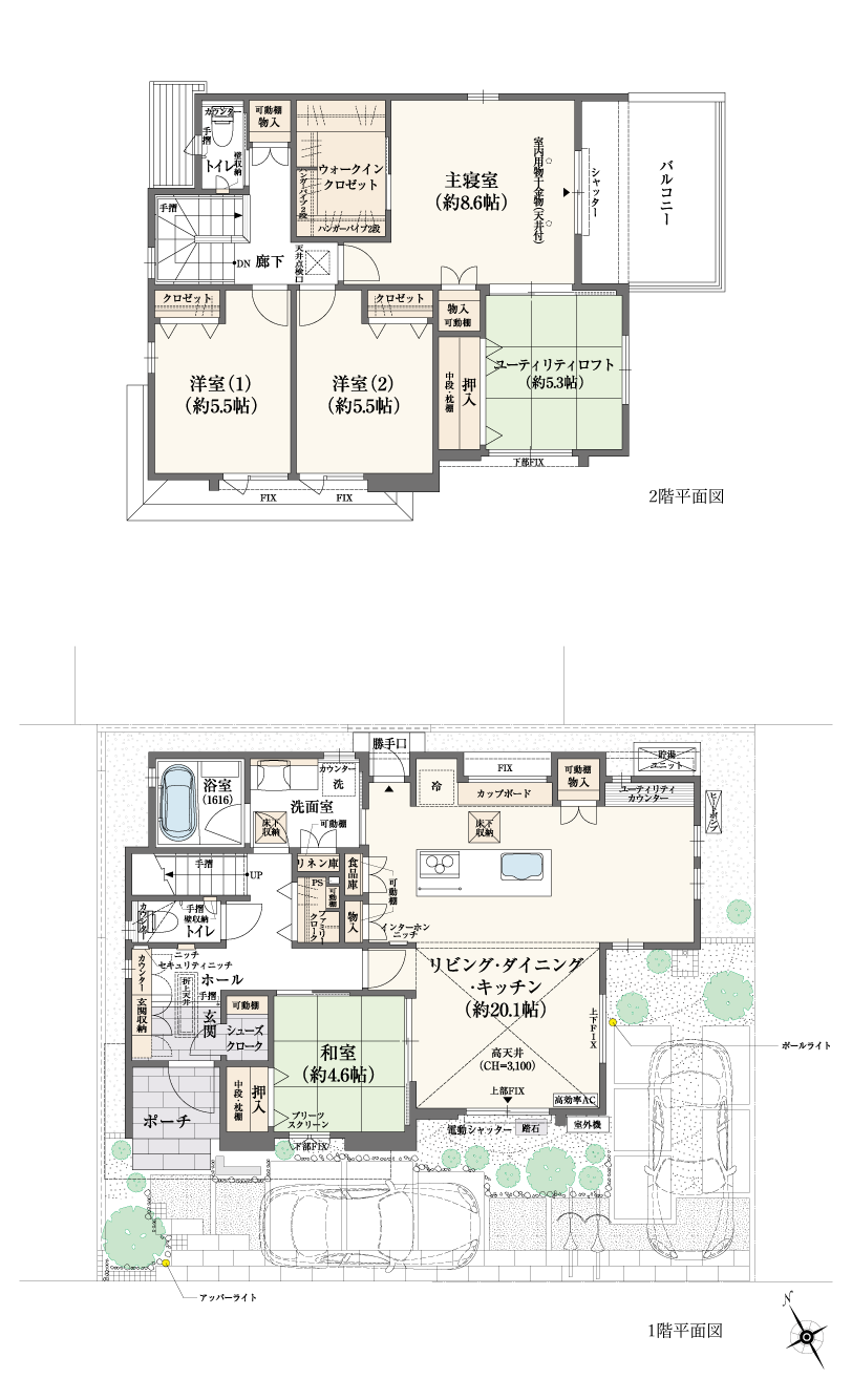 27-13号地間取り