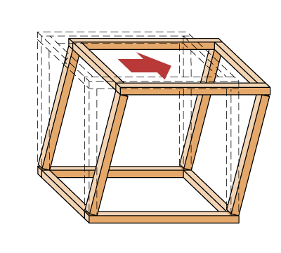 木造軸組工法イメージ図