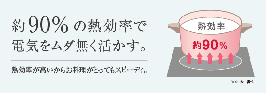 火を使わず、お手入れも簡単 IHクッキングヒーター