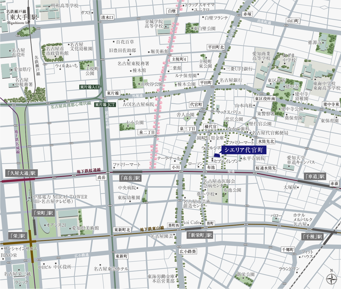 現地案内図