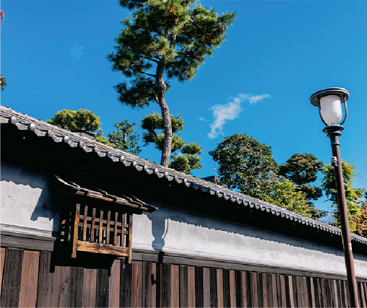 白壁、主税町、橦木町の街並み