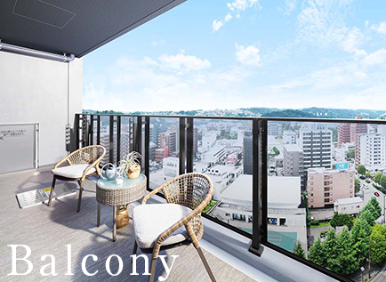 バルコニー写真