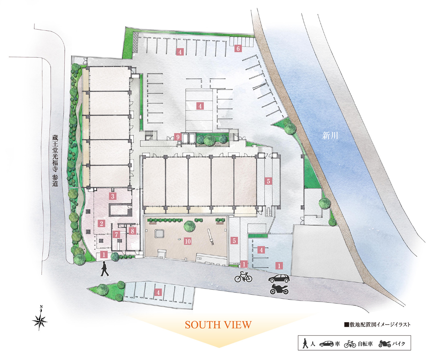 敷地配置図イメージイラスト