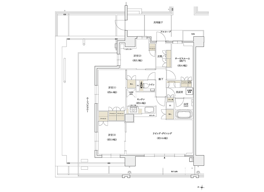 B2rタイプ間取り
