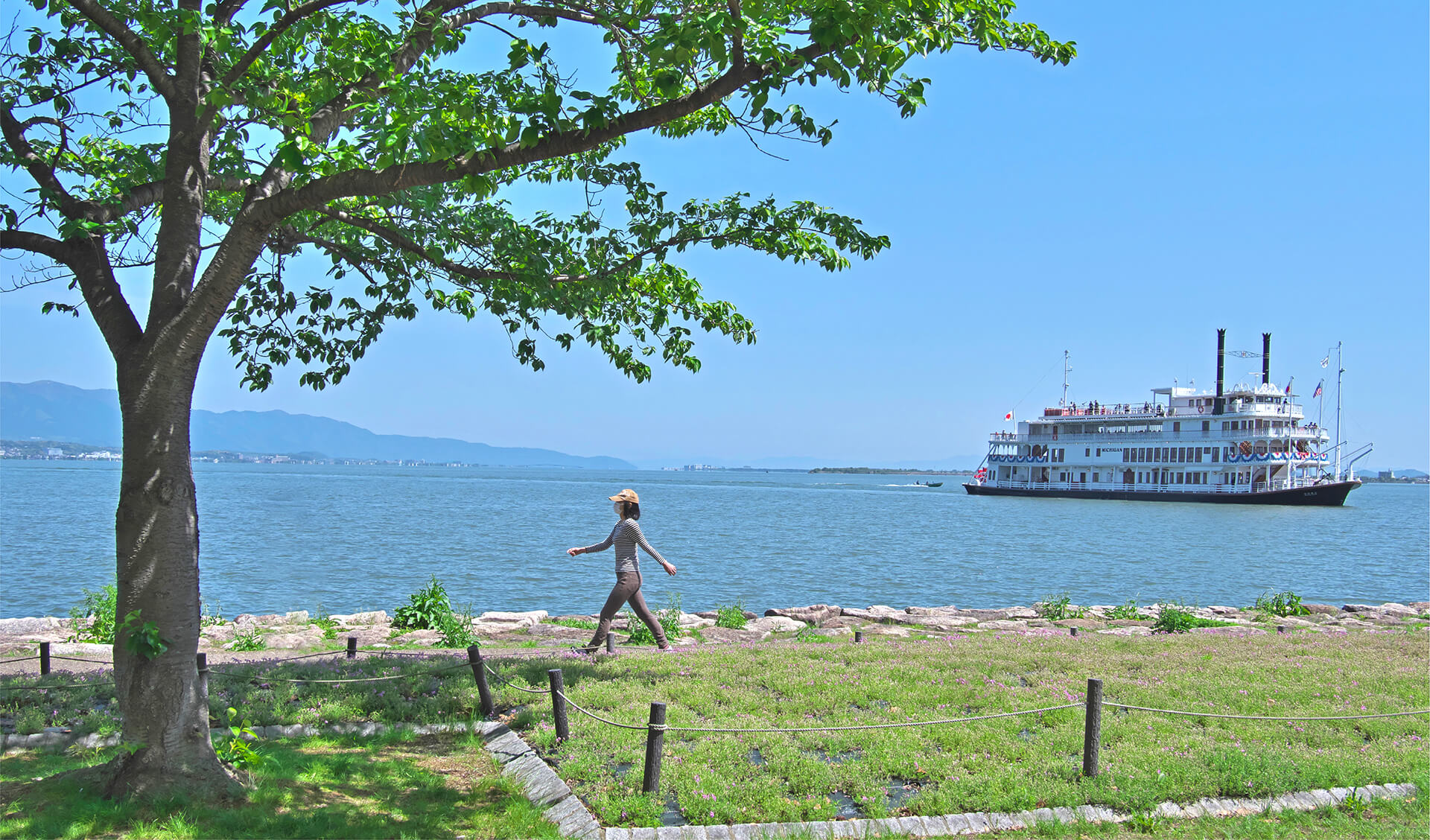 大津湖岸なぎさ公園（徒歩5分から7分／約340mから550m）