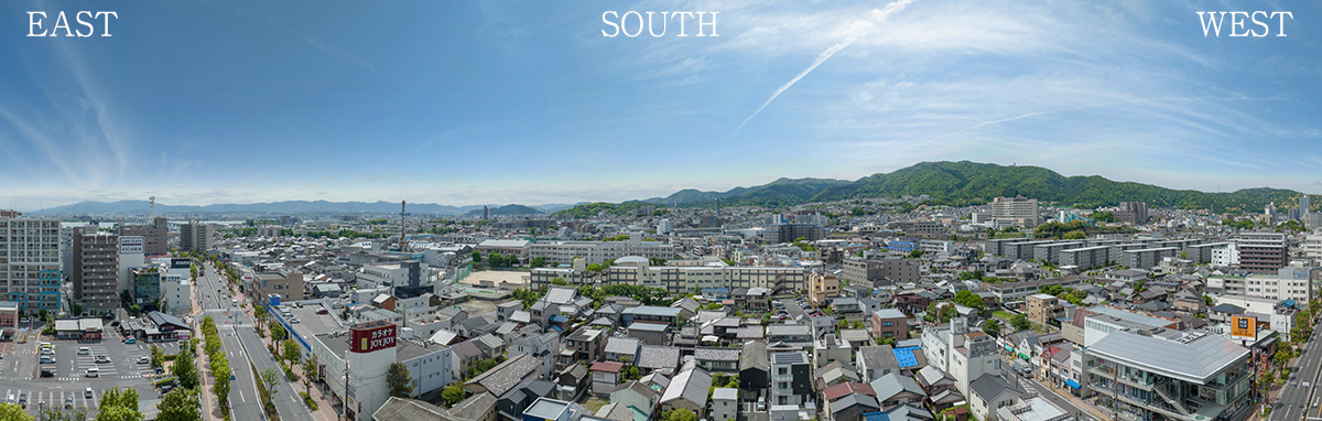 南棟「サウスヴィラ」15F相当の高さからの眺望