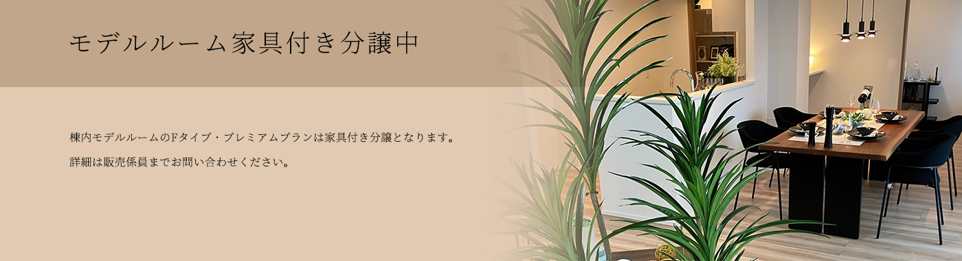 モデルルーム家具付き分譲