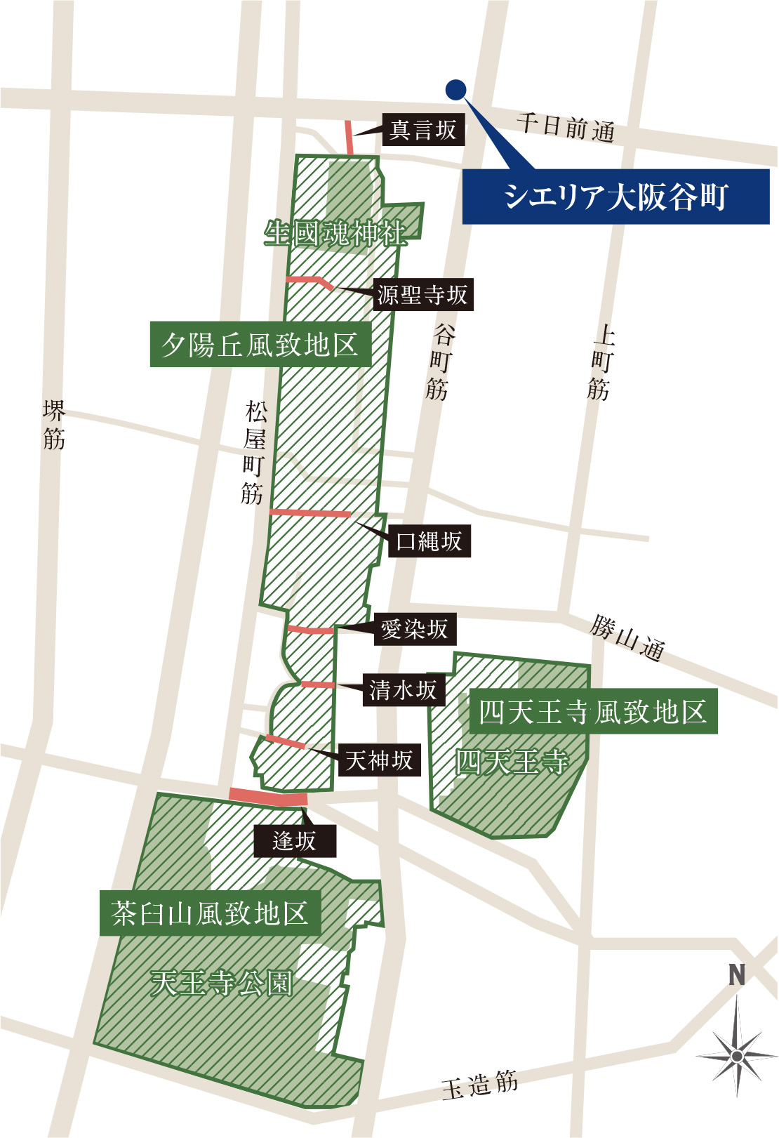 風致地区概念図