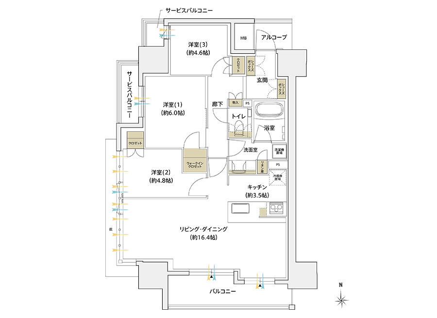 Aタイプ間取り