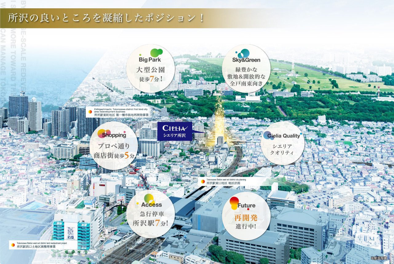 所沢の良いところを凝縮したポジション!