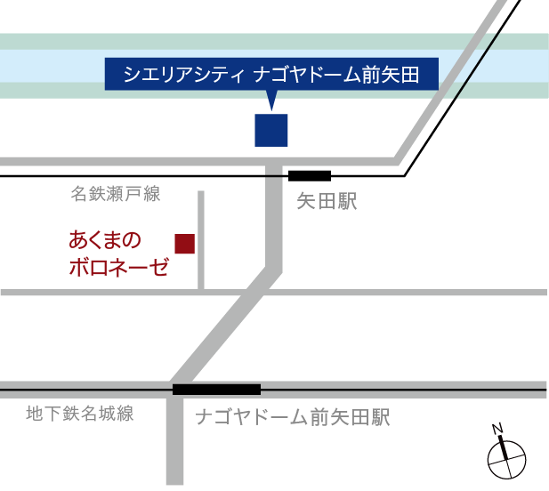 あくまのボロネーゼ 地図